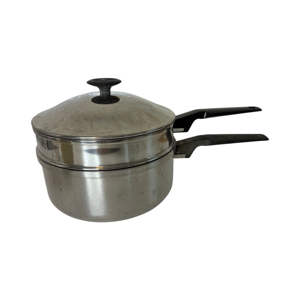 Town House by West Bend VTG Stainless Steel 3 QT Pot w/Steamer Basket